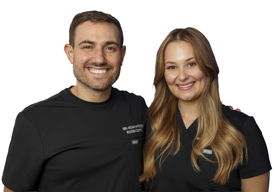 Chicago dentist Doctor Noah Rosen and Paulina Kapica smiling