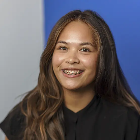 Kailah smiling